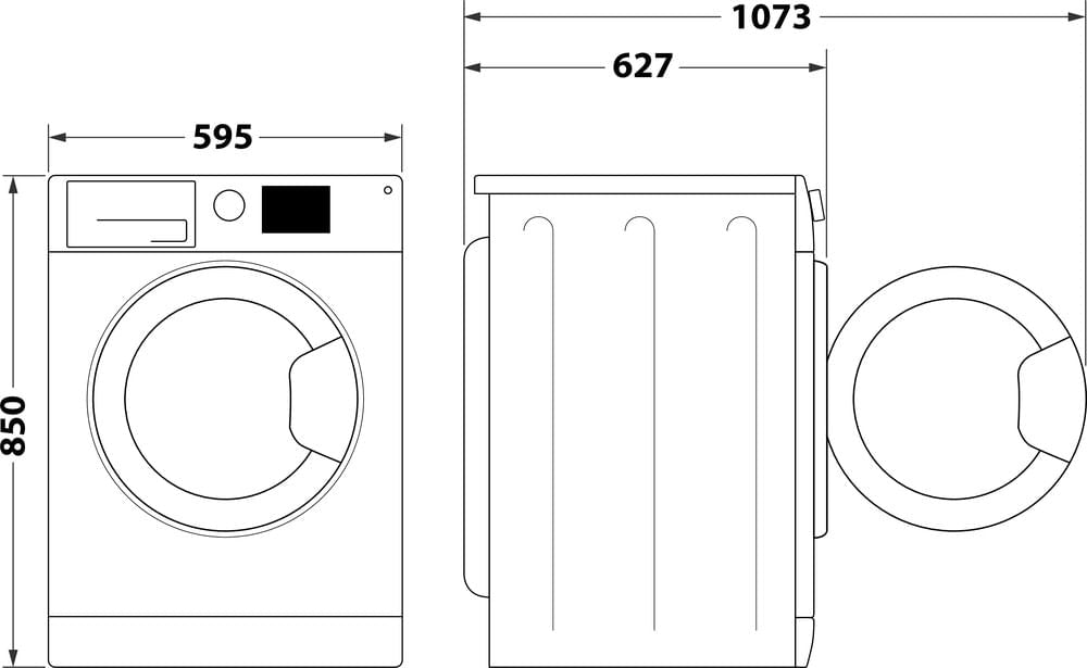 Lave-linge hublot WHIRLPOOL FFS9269SBFR - 9 kg - Induction - 60 cm - 1200 trs/min - Silver