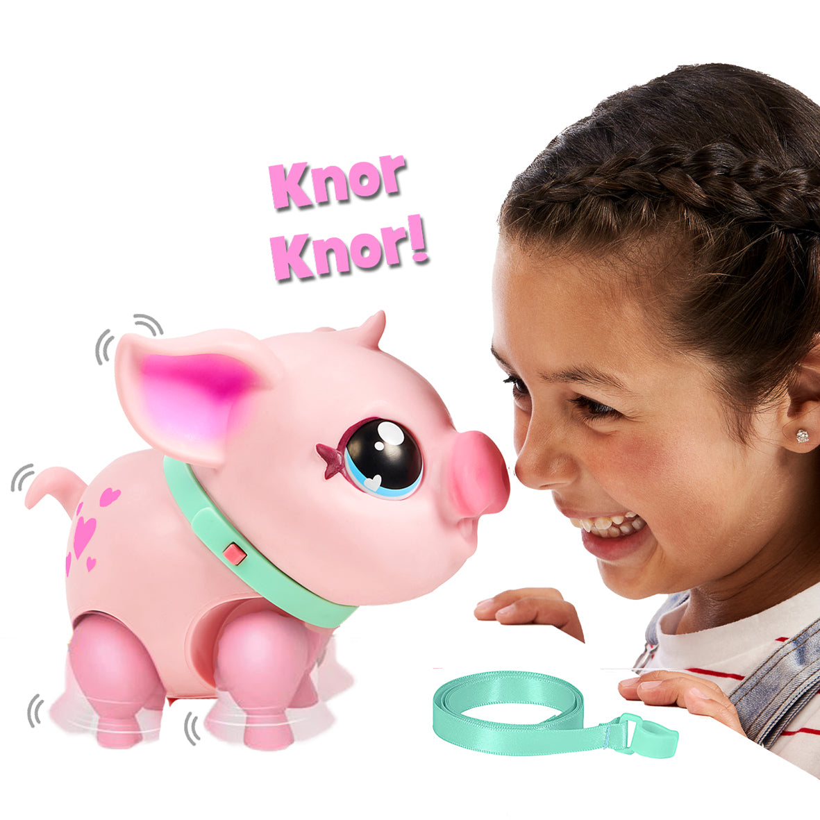 Jouet interactif - MOOSE TOYS - Little Live Pets Cochon rose - A partir de 5 ans - Piles incluses