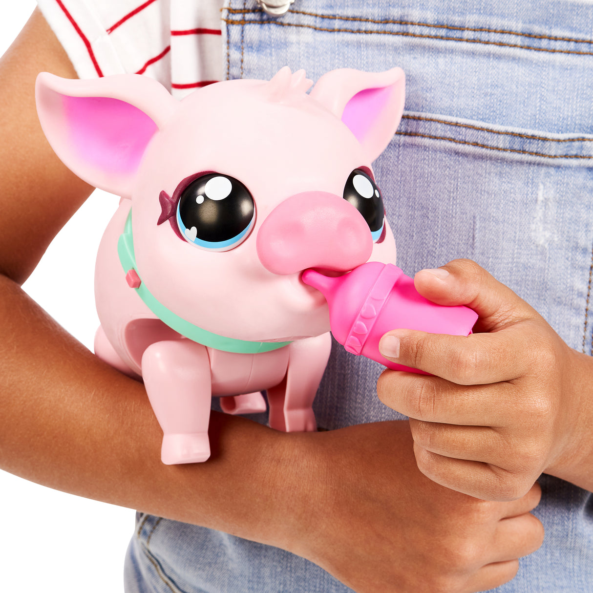 Jouet interactif - MOOSE TOYS - Little Live Pets Cochon rose - A partir de 5 ans - Piles incluses