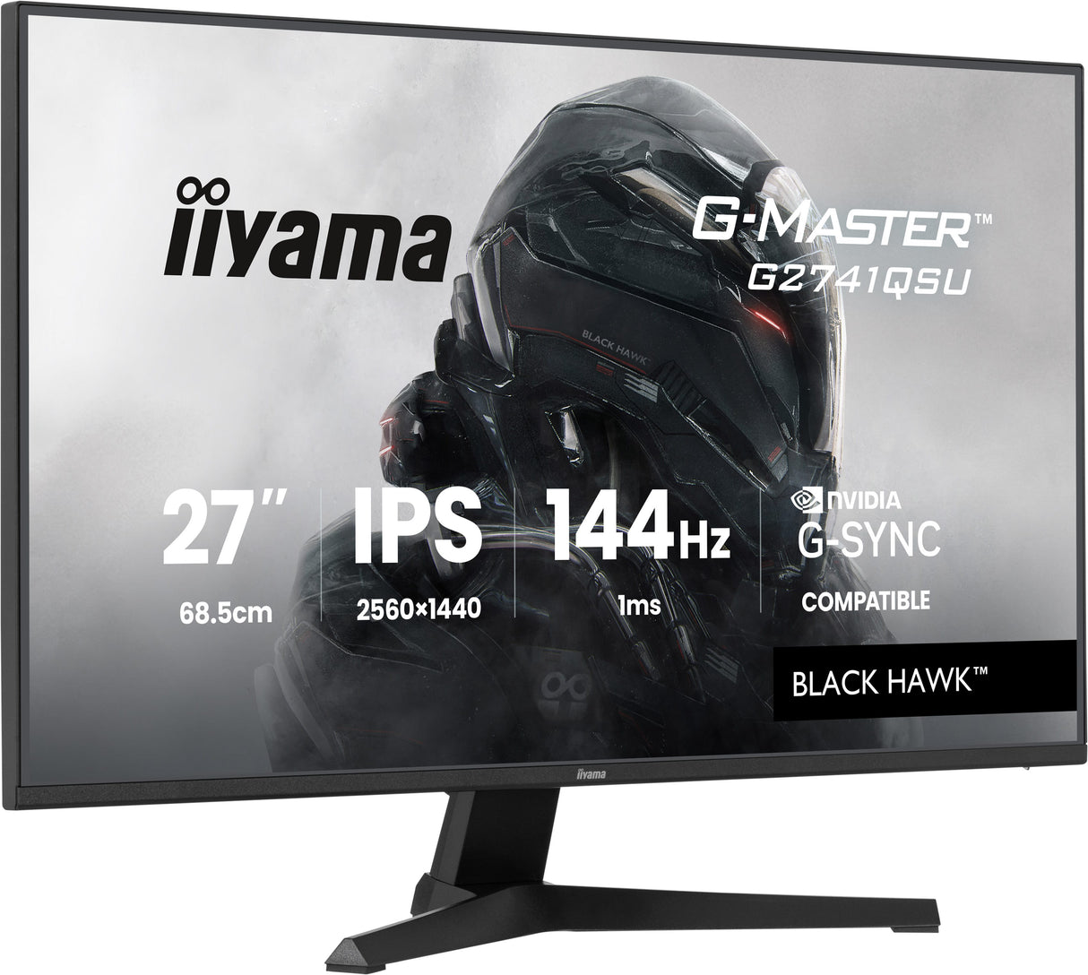 Ecran 27" Iiyama G-Master Black Hawk G2741QSU-B1 Quad HD 144Hz (Noir)