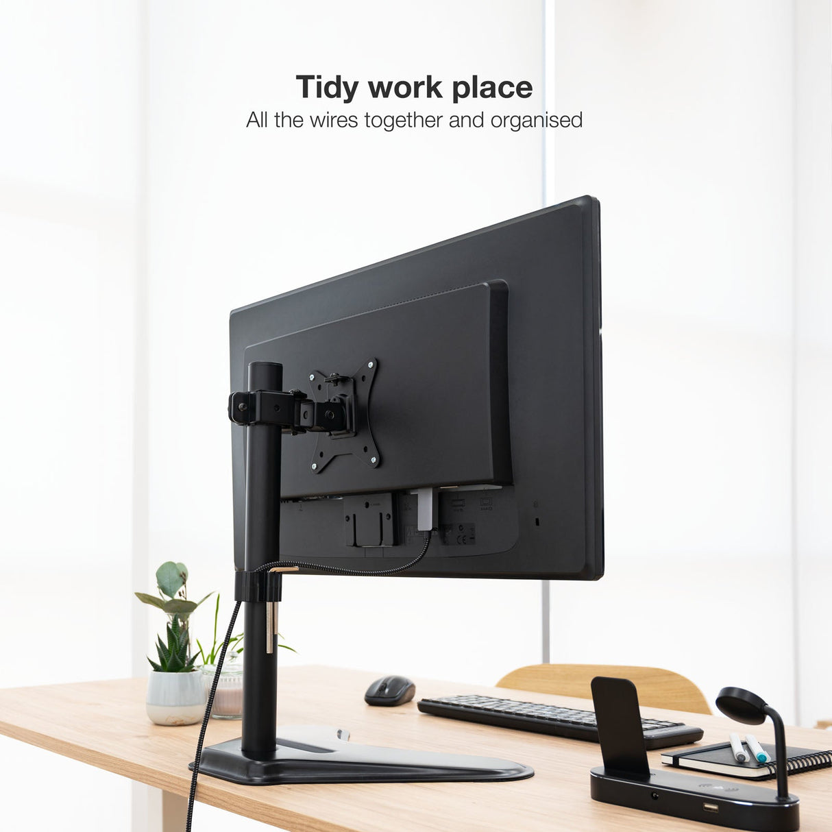 Support écran é poser Tooq DB1701TN 17"-32" (9kg max) (Noir)