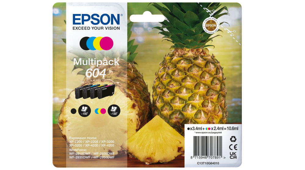 Encre - EPSON - Multipack 4 couleurs - 10,6ml par cartouche - Compatible Expression Home XP-4200