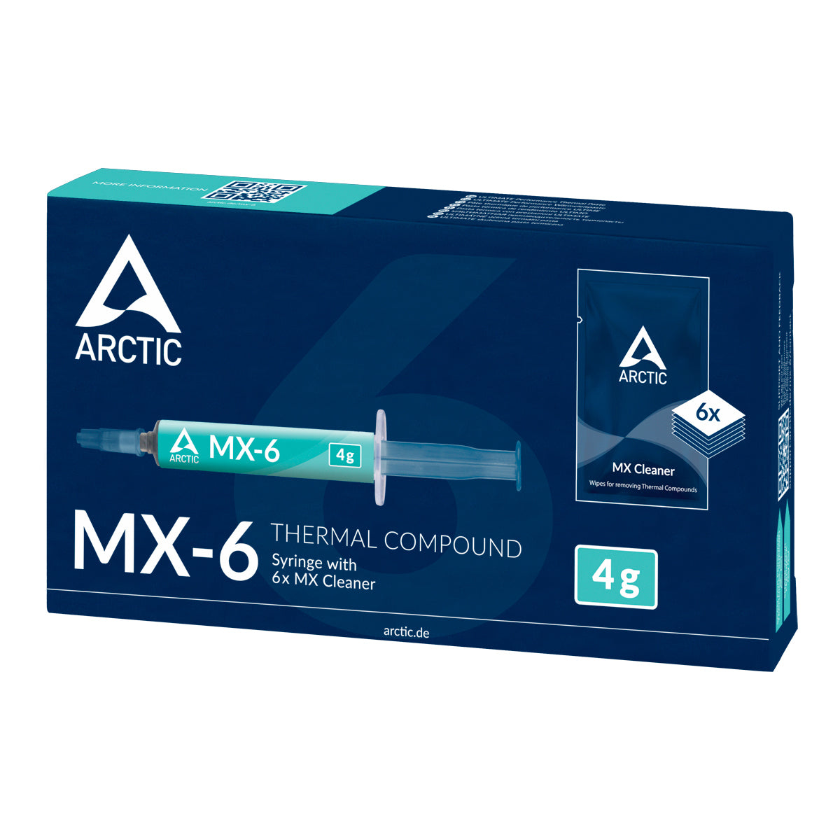 Pâte Thermique Arctic MX-6 - 4g avec nettoyants