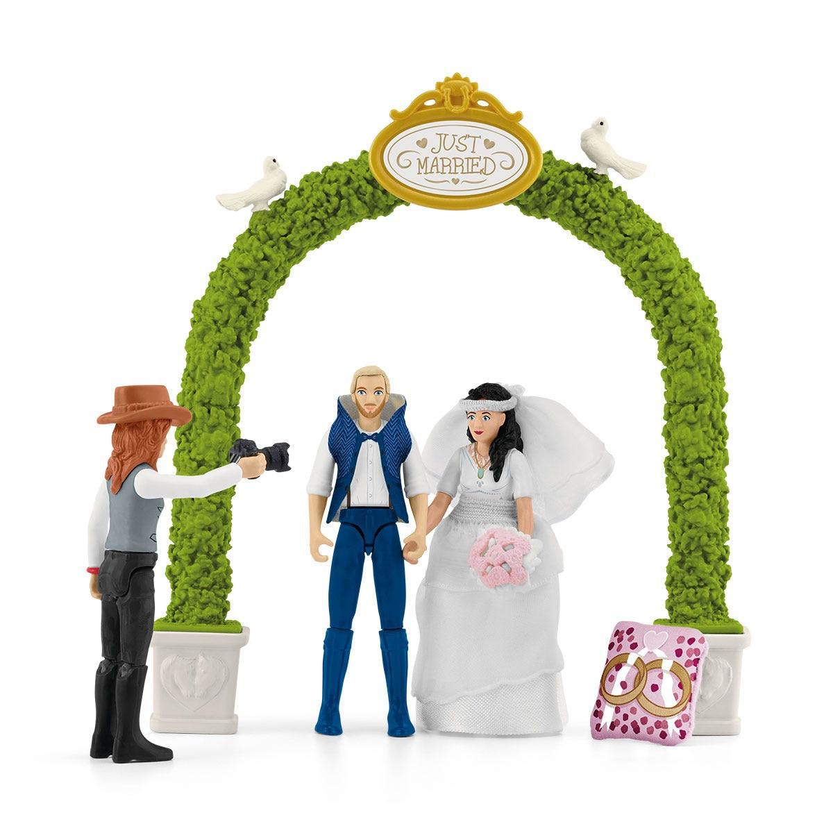 Figurine La caleche des mariés, des 5 ans, schleich 42641 HORSE CLUB, coffret 106 pieces