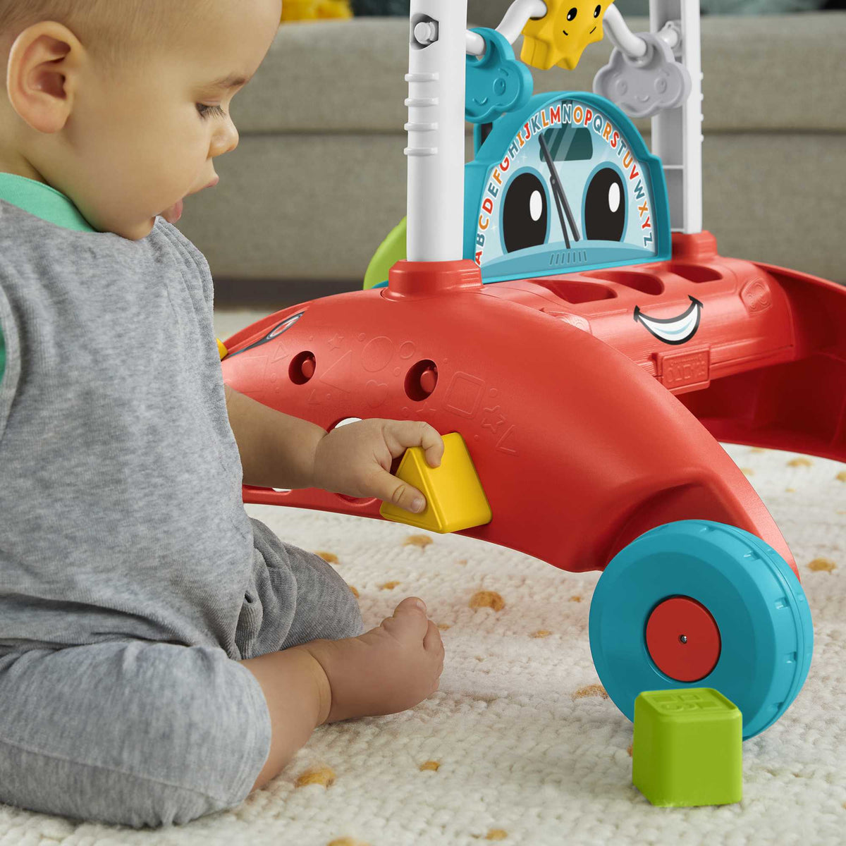 Fisher-Price-Trotteur a 2 côtés Rythme Stable et Régulier HJP43