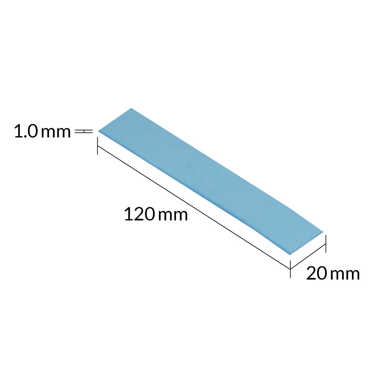 Lot de 4 Pads Thermiques Arctic TP-3 120x20x1mm (Bleu)