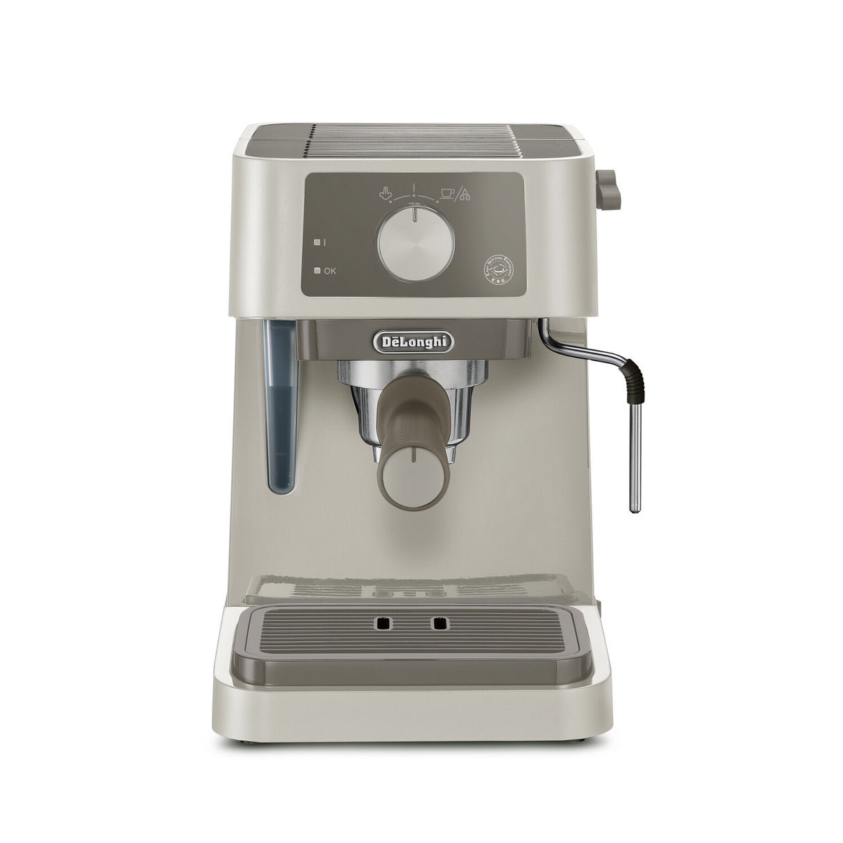Machine a expresso - DELONGHI - STILOSA EC235.CR - Solo pompe - Bouilloire inox - Compatible ESE - Buse vapeur - Finition creme
