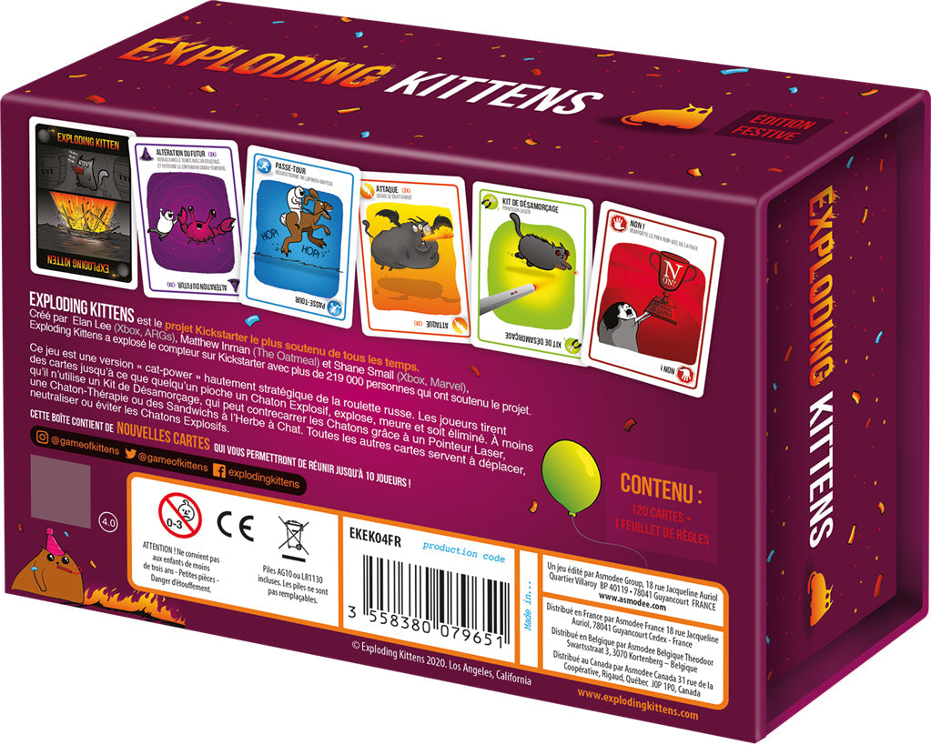 Jeu - Exploding Kittens : Edition Festive