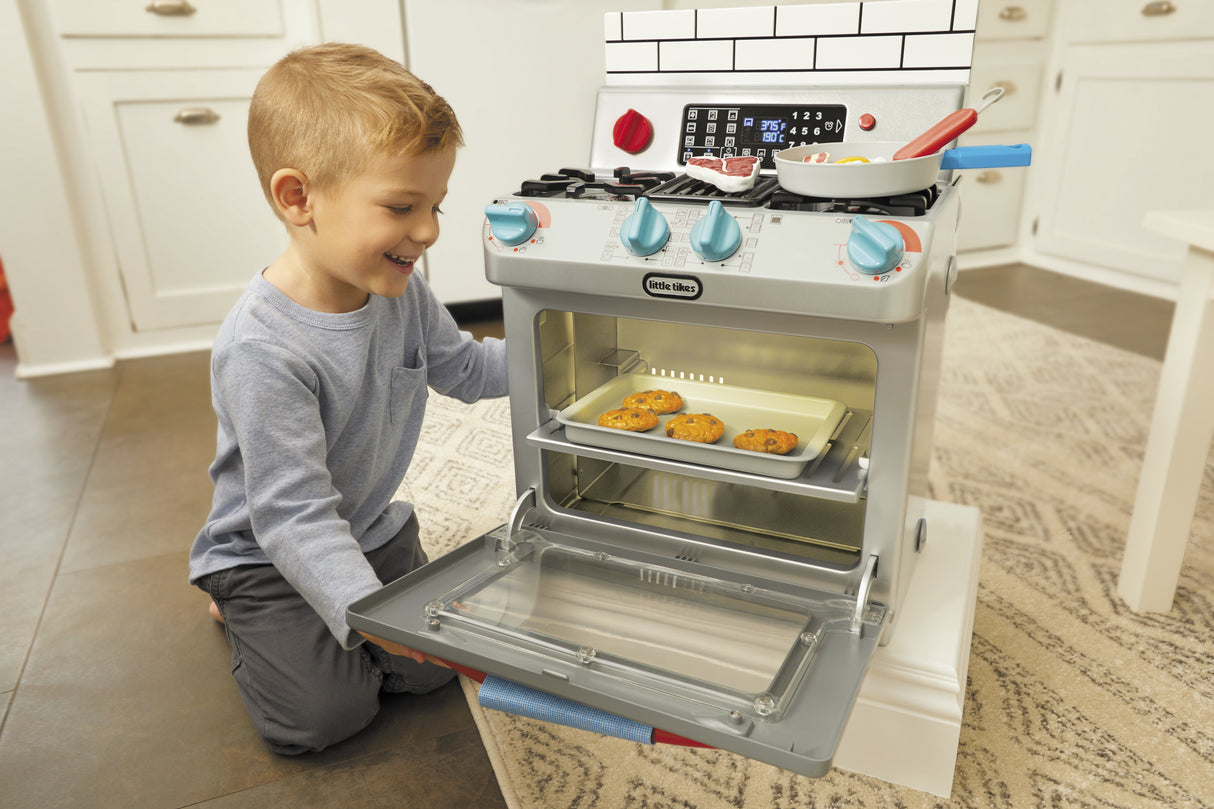 Little Tikes - Mon Premier Four Electronique - Interactif & Réaliste avec Sons - Appareil Ménager de Simulation pour Enfants
