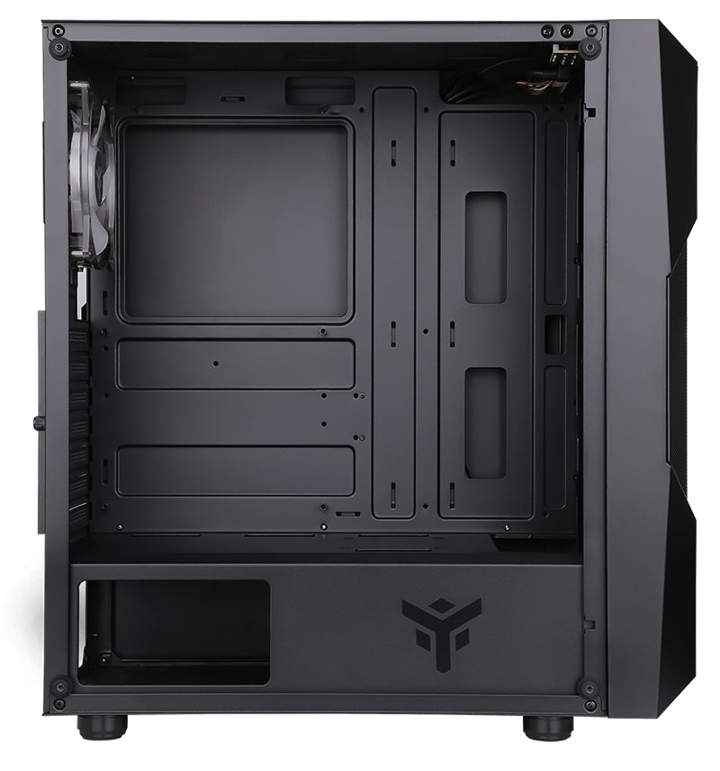 Boitier Moyen Tour ATX iTek Oxygene RGB avec panneau vitré (Noir)