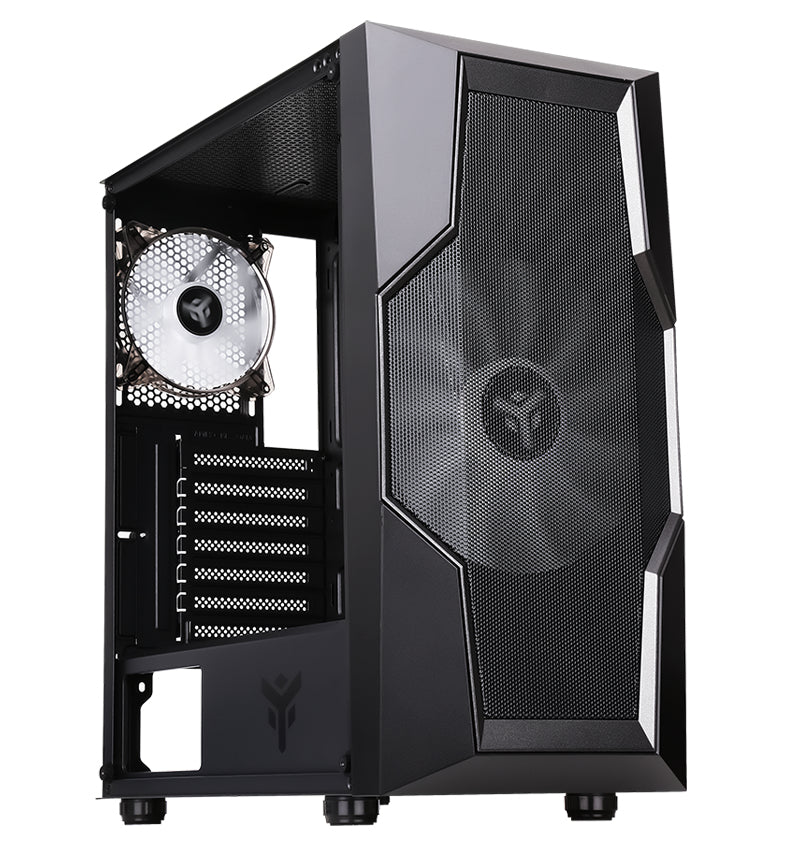 Boitier Moyen Tour ATX iTek Oxygene RGB avec panneau vitré (Noir)