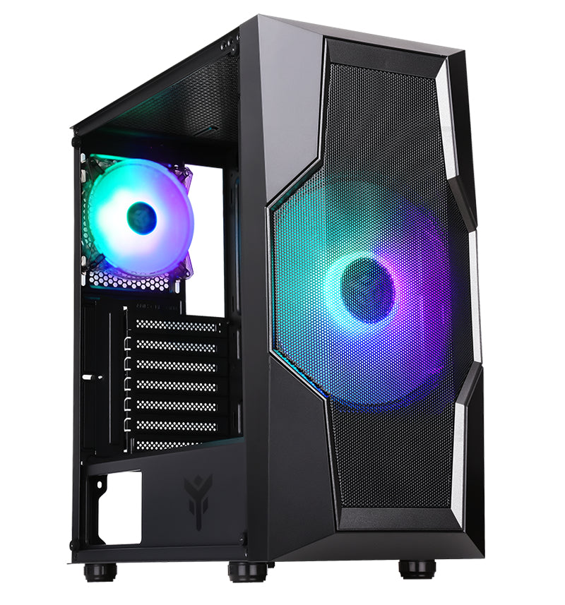 Boitier Moyen Tour ATX iTek Oxygene RGB avec panneau vitré (Noir)