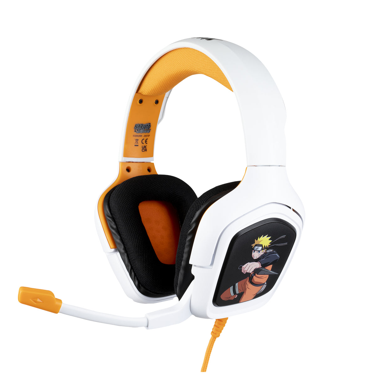 Casque gaming - Filaire - PS4, PS5, Switch, Xbox One et Series X|S - Konix - Naruto Shippuden - Microphone - Câble 1,5 m - Naruto