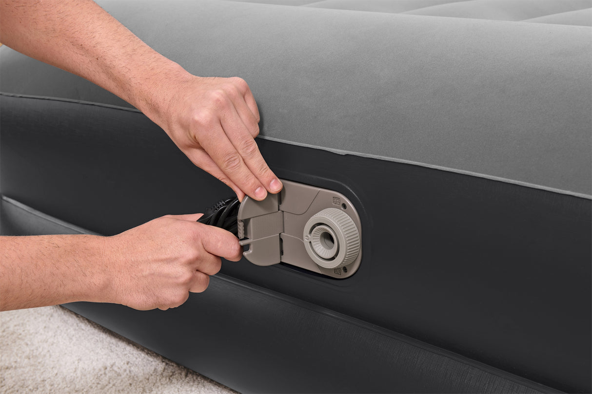 Lit gonflable - BESTWAY - Tritech 2P - 2 places - 203x152x46 cm avec pompe électrique intégrée
