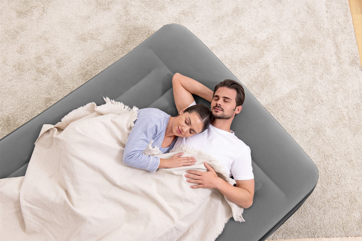 Lit gonflable - BESTWAY - Tritech 2P - 2 places - 203x152x46 cm avec pompe électrique intégrée