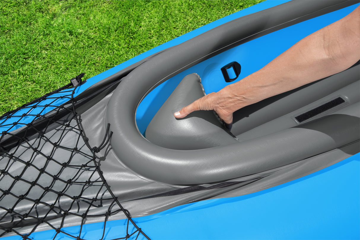 Kayak gonflable - BESTWAY - Cove Champion X2 Hydro-Force - 331x88cm - 2 places - 180kg max - 2 pagaies, 2 ailerons amovibles +
