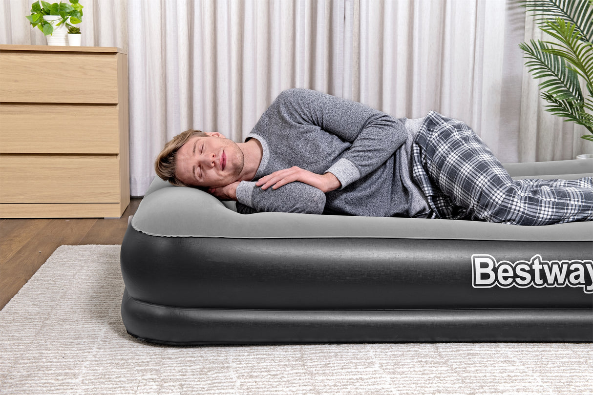 Lit gonflable - BESTWAY - Matelas 2 places - 203 x 152 x 36 cm - Pompe électrique intégrée