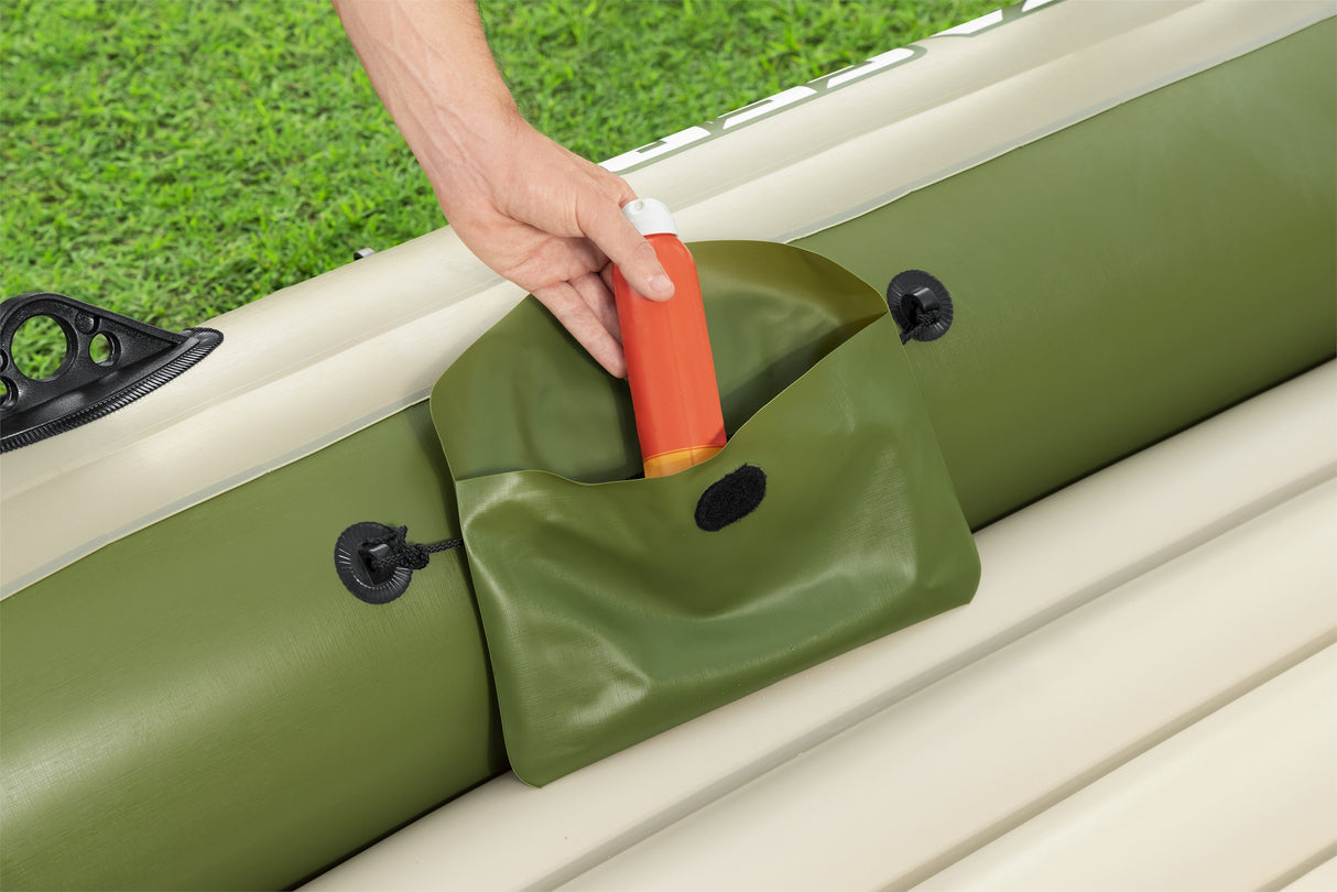 BATEAU GONFLABLE VOYAGERA© X4 SET HYDRO-FORCEA©, 350 X 145 CM, 4 ADULTES