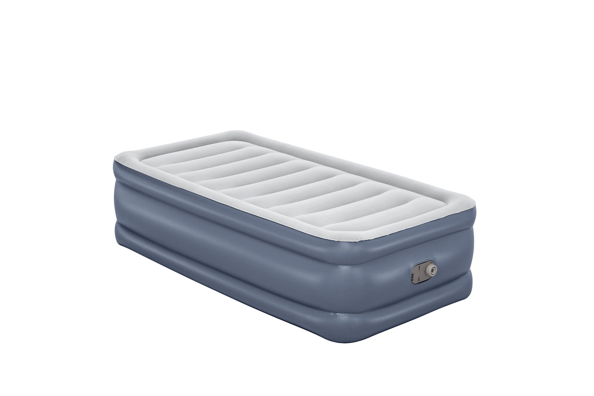 Lit gonflable - BESTWAY - 6713G - Tritech™ - 1 place, 191 x 97 x 51 cm, pompe électrique intégrée, cadre de lit