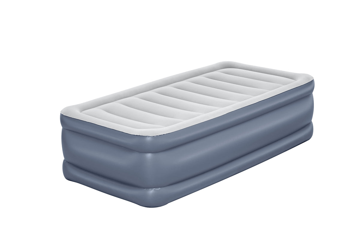 Lit gonflable - BESTWAY - 6713G - Tritech™ - 1 place, 191 x 97 x 51 cm, pompe électrique intégrée, cadre de lit