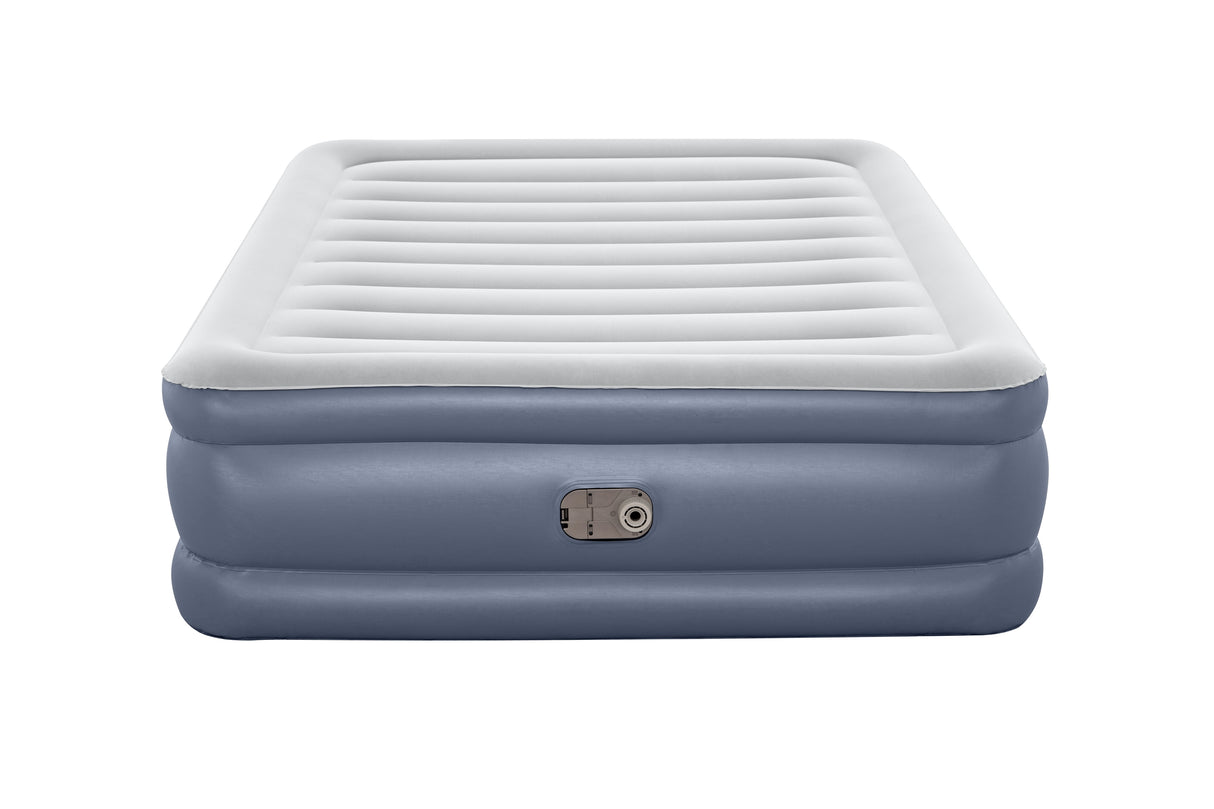 Lit gonflable - BESTWAY - 6713I - Tritech™ - 2 places, 203 x 152 x 51 cm, pompe électrique intégrée, cadre de lit