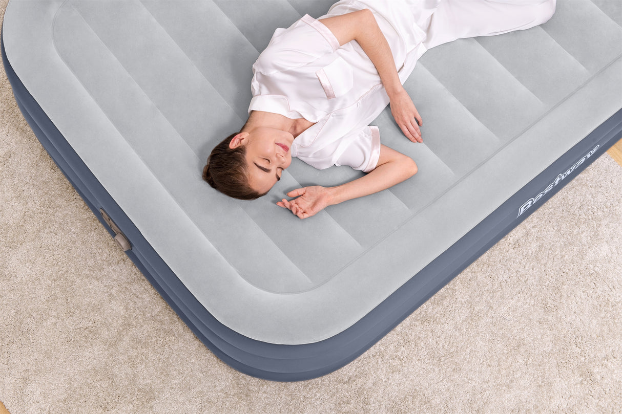 Lit gonflable - BESTWAY - 67923 - Tritech™ SleekFlow™ - 2 places, 226 x 152 x 84 cm, tete de lit, pompe intégrée