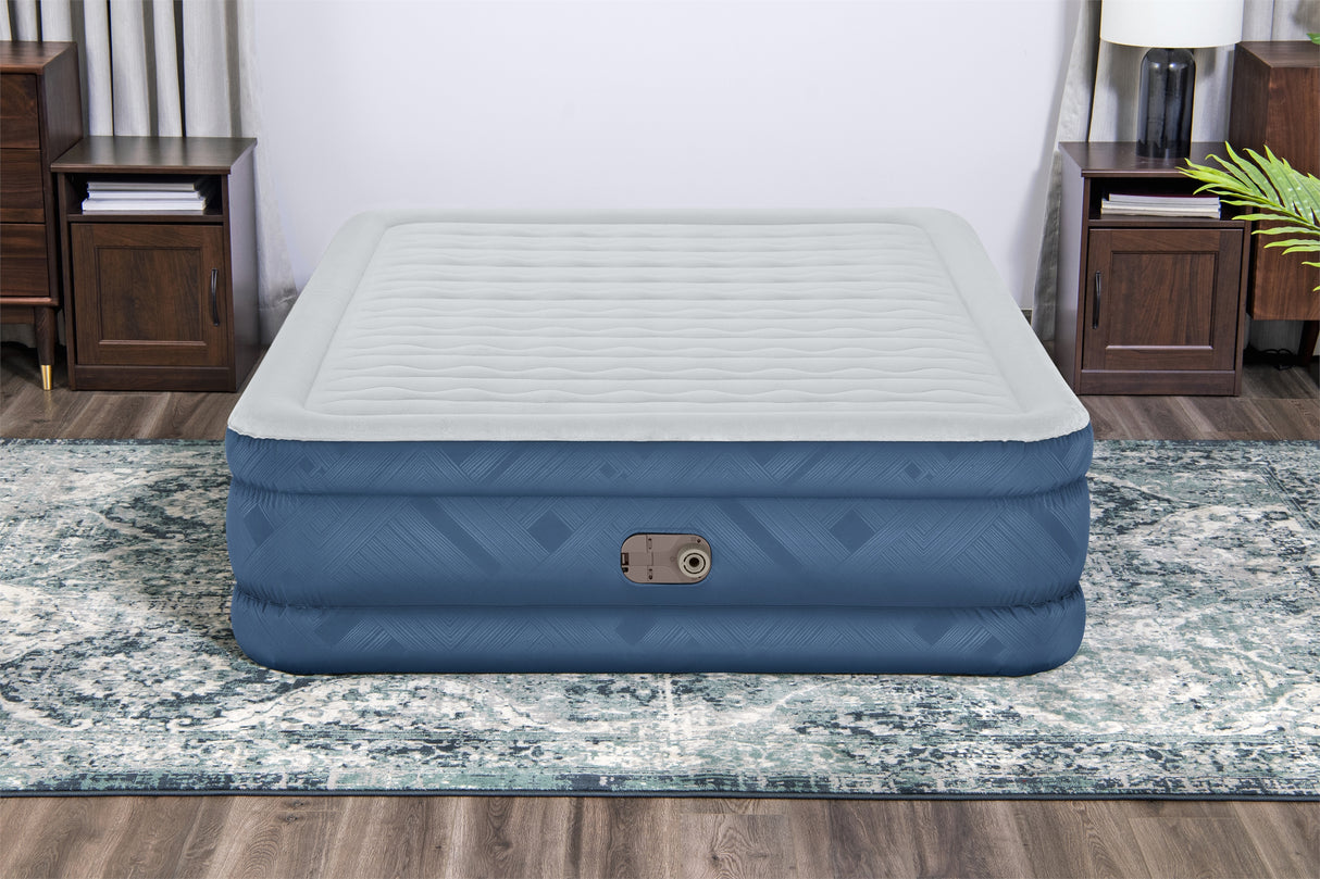 BESTWAY Bestway Lit gonflable 2 places 203x152x46cm avec pompe électrique intégrée