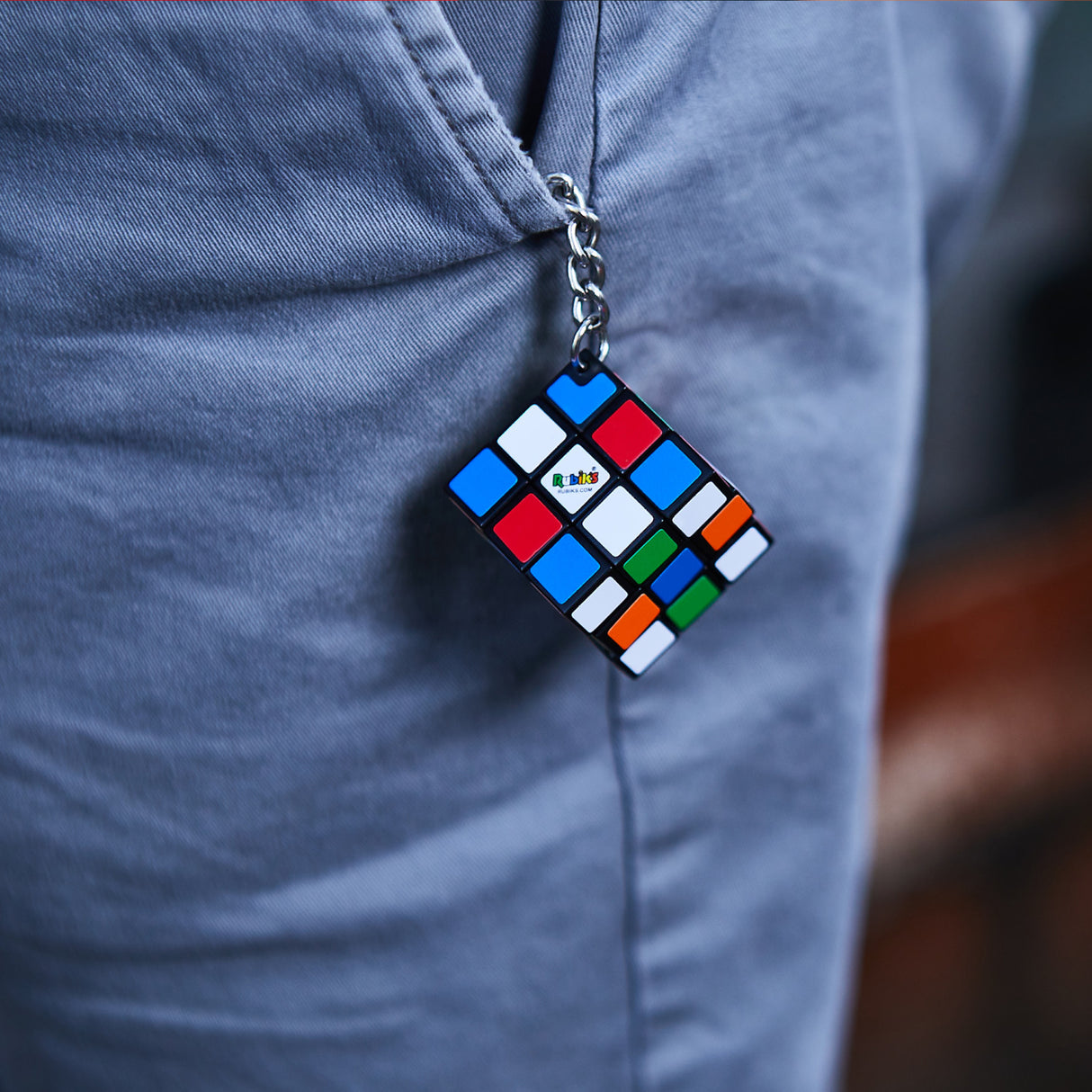 Jeu casse-tete Rubik's Cube 3x3 porte-clés - RUBIK'S - Multicolore - Adulte - Garantie 2 ans