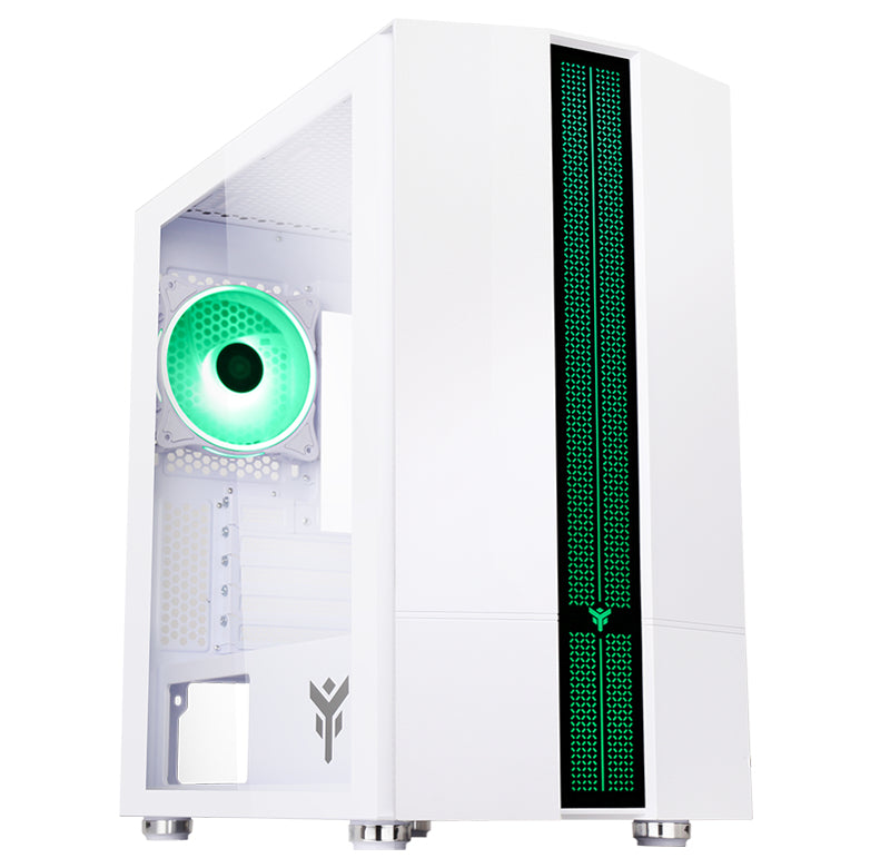Boitier Mini Tour Micro ATX iTek Liflig 41 RGB avec panneau vitré (Blanc)