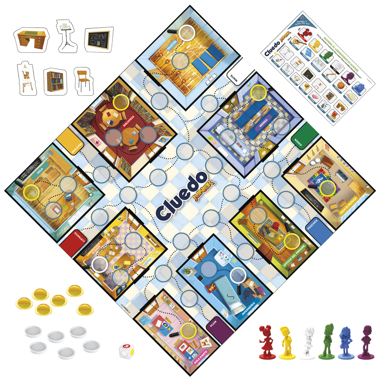 Cluedo Junior 2-en-1 - Jeu de société junior - jeu de réflexion