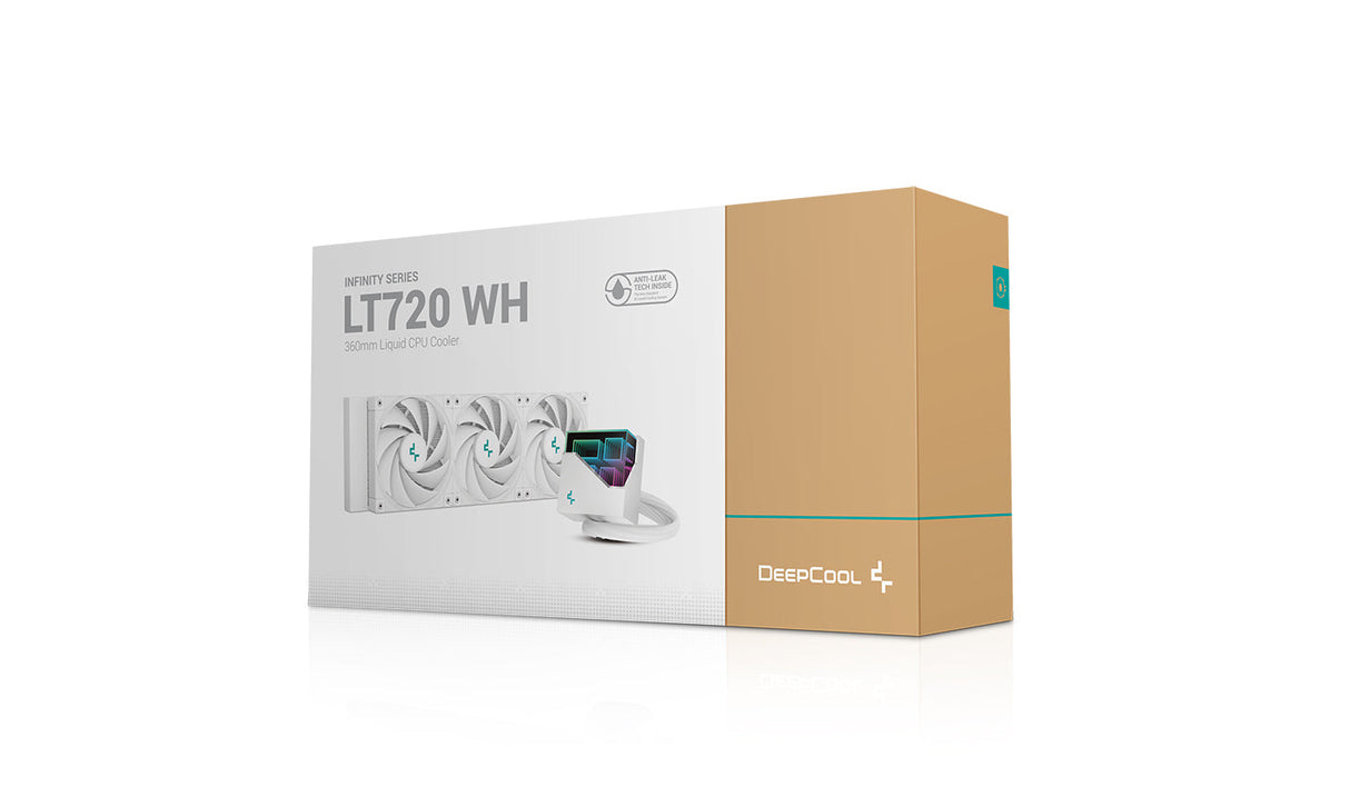 Kit Watercooling AIO DeepCool LT720 RGB - 360mm (Blanc)