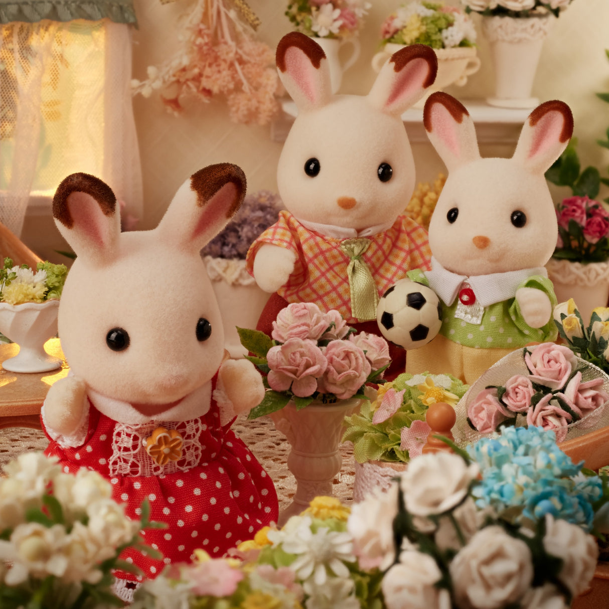 La famille Lapin Chocolat - Sylvanian Families - 5655