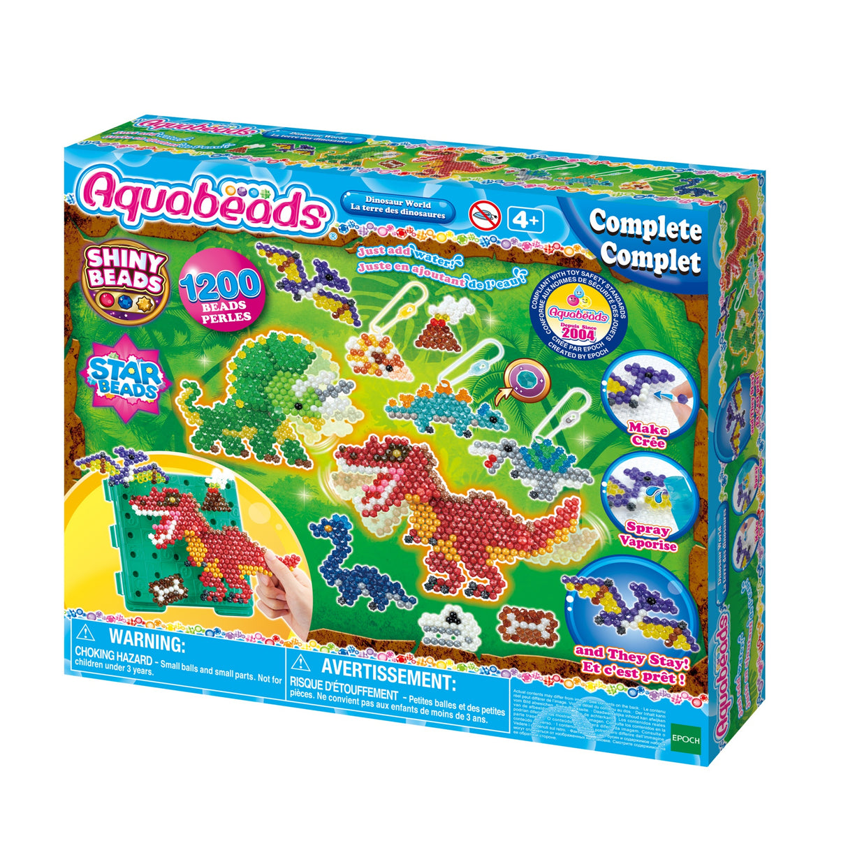 Aquabeads - La Terre des Dinosaures - Perles créatives pour enfants