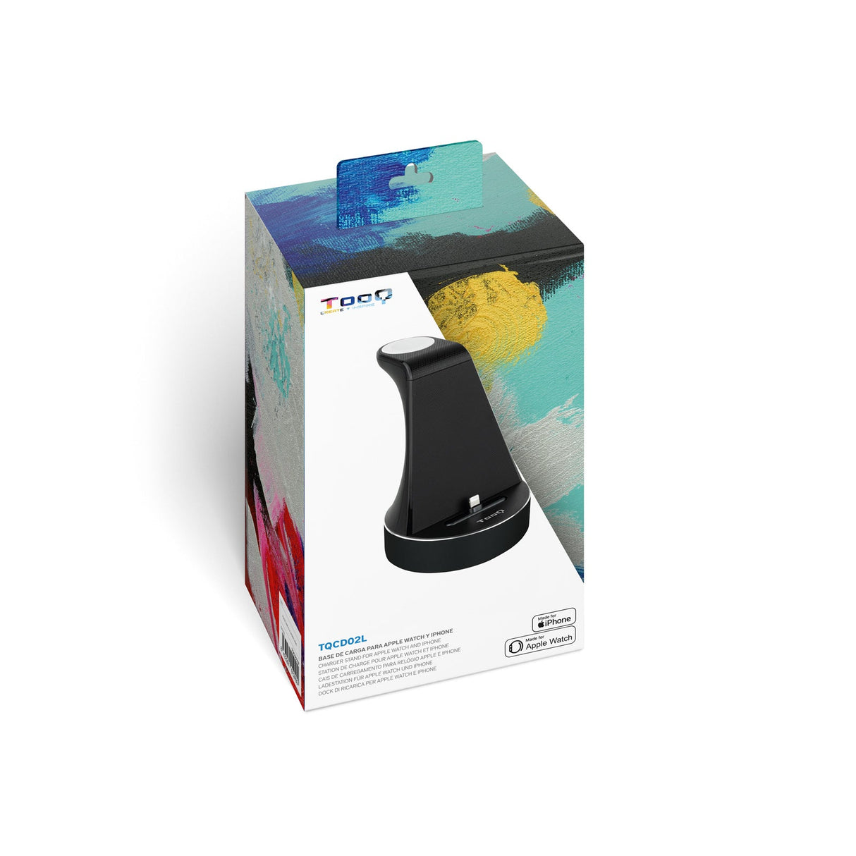 Chargeur sans fil TooQ pour Apple Watch et iPhone (Noir)