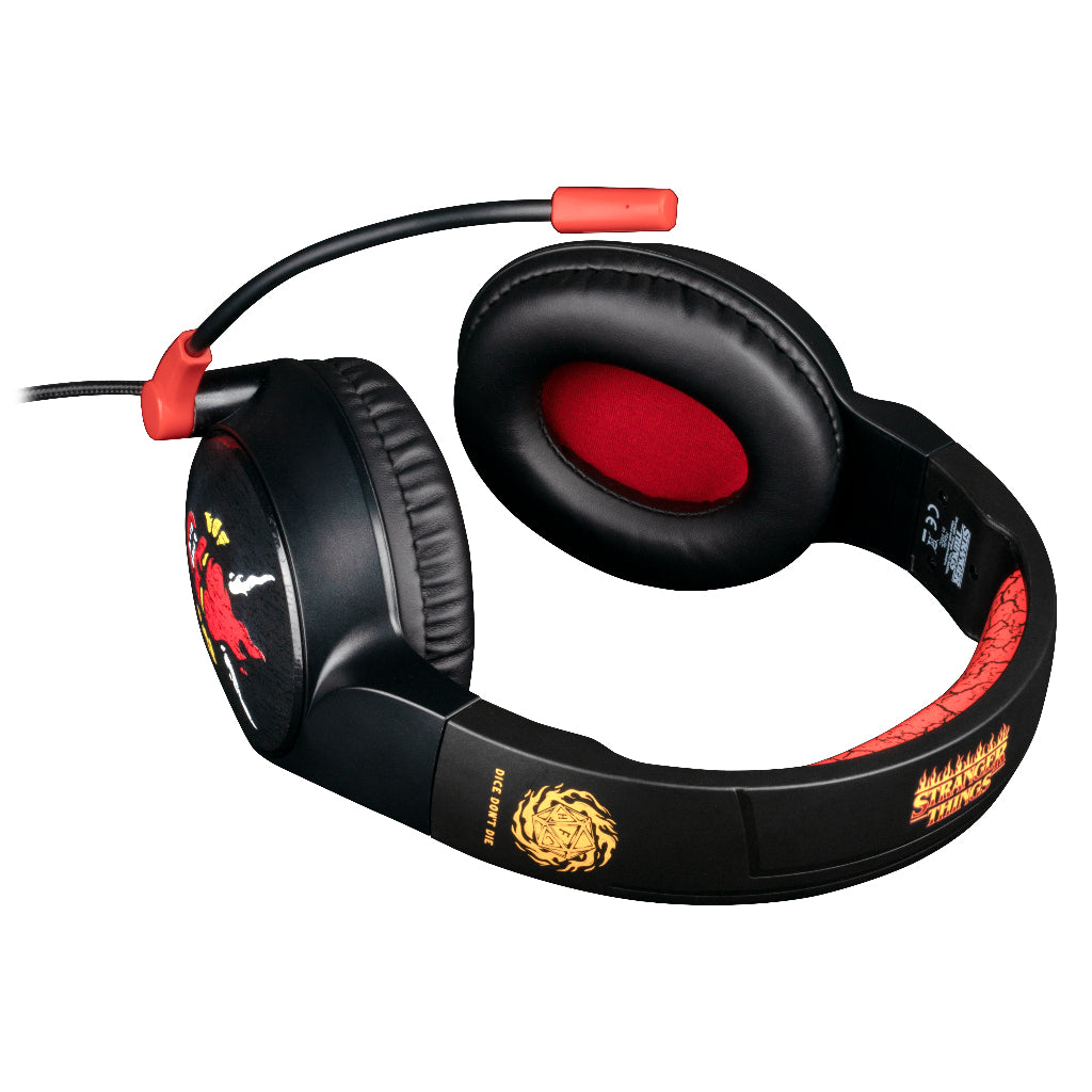 Casque gaming circum-aural - Filaire - Konix - Stranger Things - PC, PS5, Switch 2 et Xbox - Microphone - Câble 1,5 m