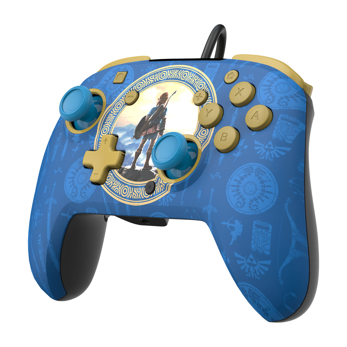 Manette de jeu - Nintendo - Zelda - Filaire - Série limitée - Bleu