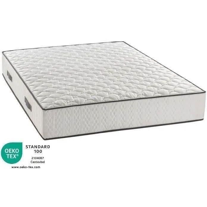 Matelas 140 x 200 cm - Hauteur 24 cm - 580 ressorts ensachés - 7 zones - Equilibré - réversible - fabriqué en Belgique - DEKO DREAM