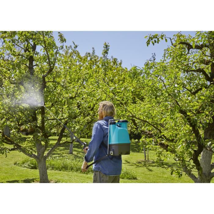 Pulvérisateur dorsal GARDENA 12L avec lance télescopique et filtre intégré