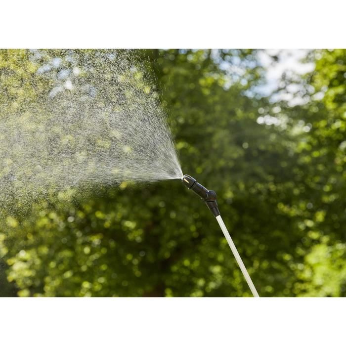 Tube prolongateur télescopique GARDENA pour désherbage - Longueur 40-100cm - Buse orientable