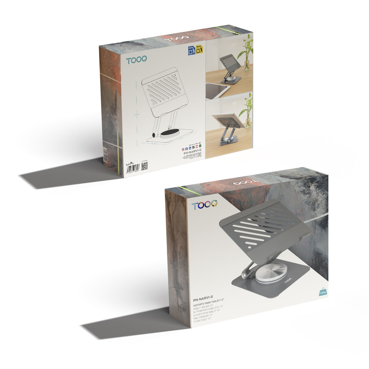Support tablette universel sur pied Tooq NARVI-G (gris)