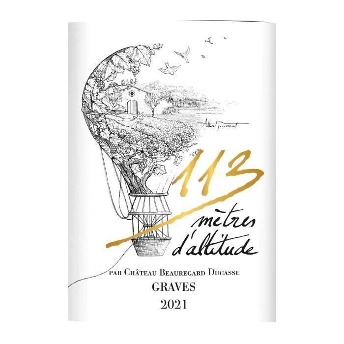 113 metres d'altitude 2023 Graves vendu en Caisse Bois - Vin rouge de Bordeaux