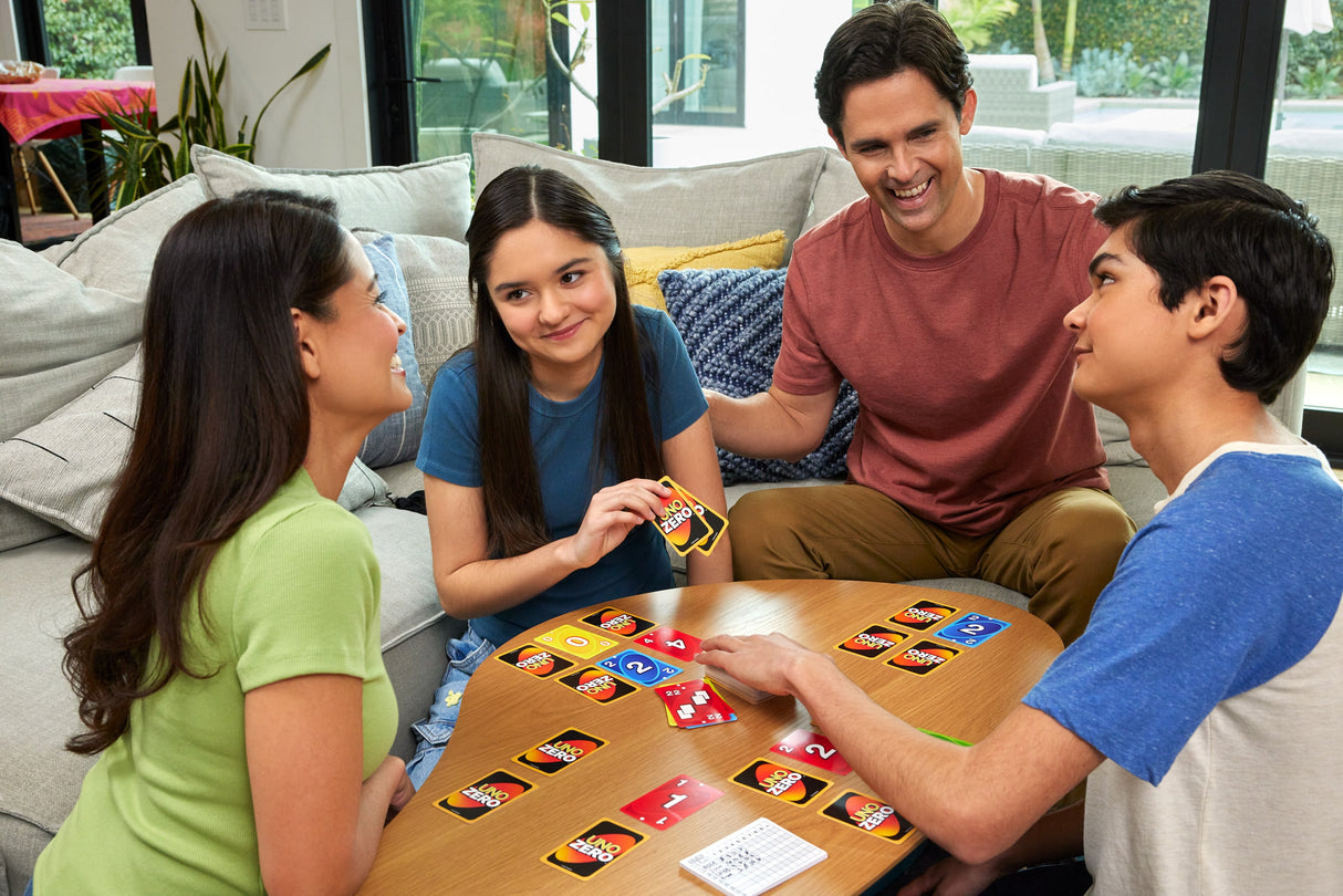 UNO Zéro - jeu de cartes - jeu de société famille - des 7 ans - 2 a 8 joueurs - Mattel Games - JHH48