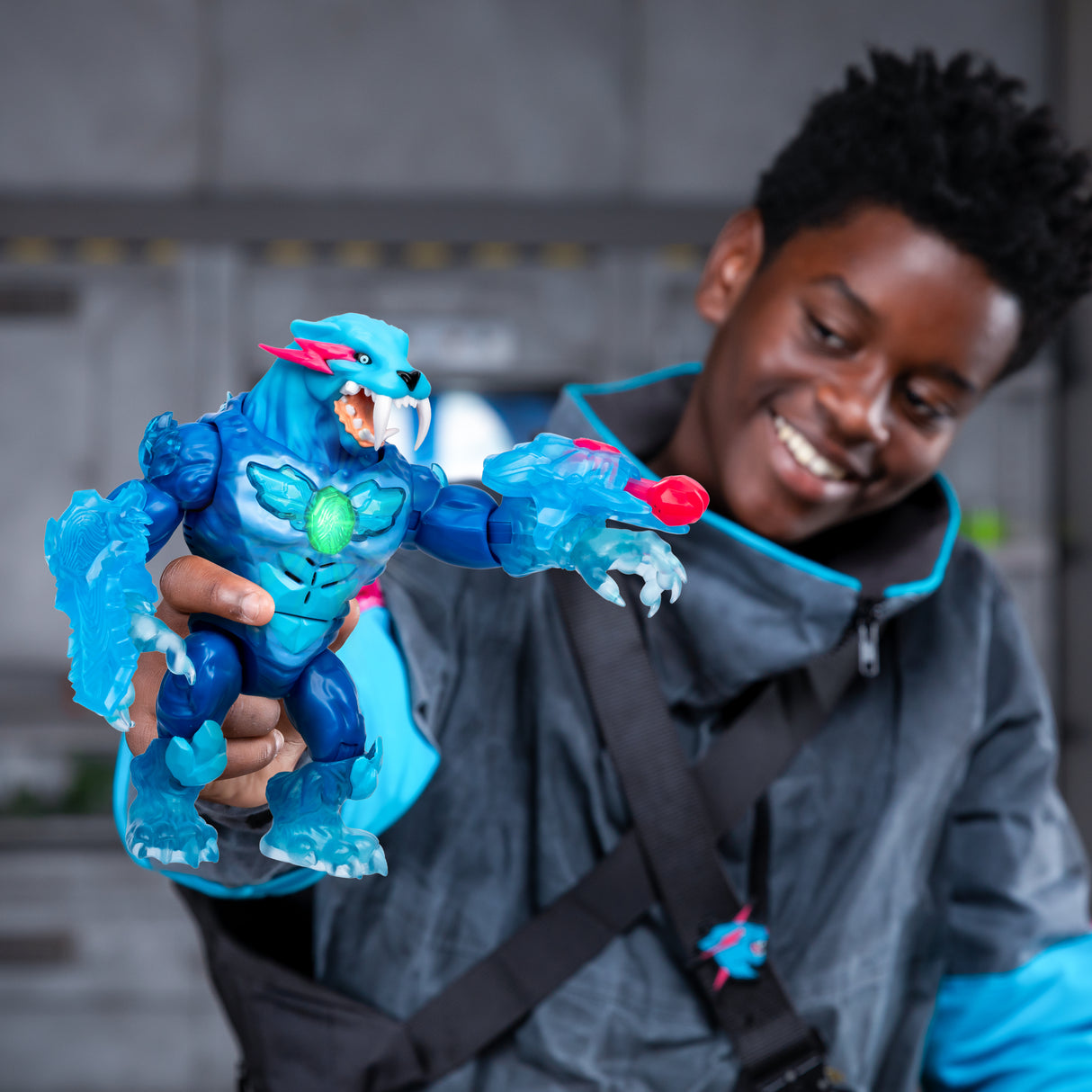 Cryo Lab - MOOSE TOYS - Mr. Beast Lab - 18 cm, 30 Lumieres et Sons, 2 Fauves a Collectionner