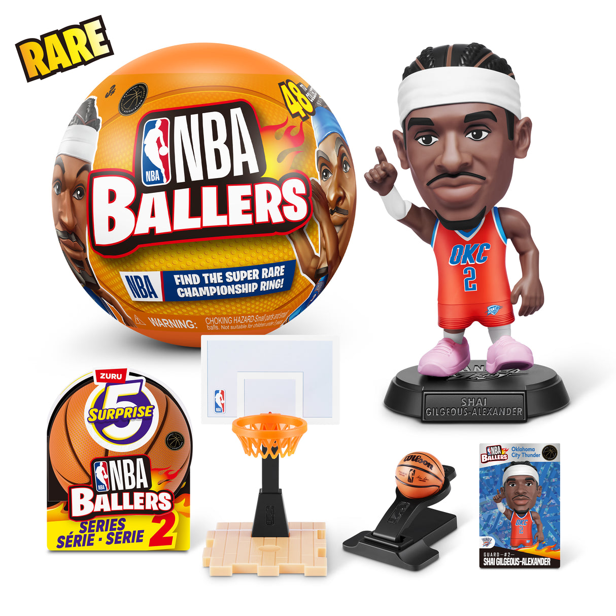 Capsule surprise - Figurine - ZURU - NBA Ballers S2 - Modele aléatoire - Des 3 ans