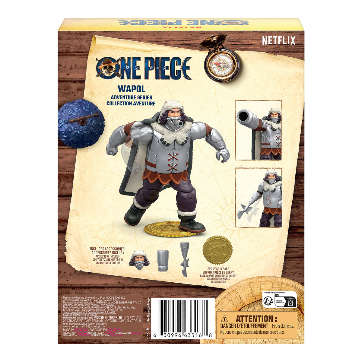 Figurine articulée - ONE PIECE - Wapol - 15 cm - Des 4 ans