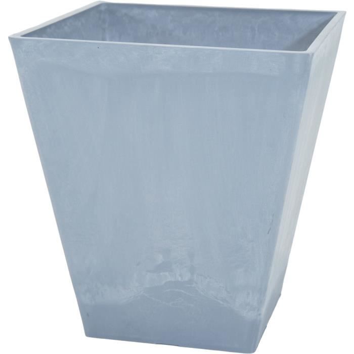 Pot de fleur - MEGA COLLECTIONS - Ecostone Square - 48 x 57 cm - Gris