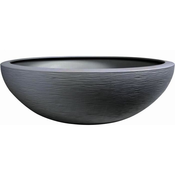 Pot vasque Ø 59 cm - EDA - Graphit UP - 39 L - Ø 59 x H. 21 cm - Gris Anthracite