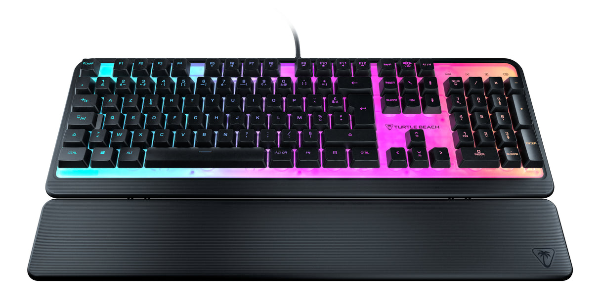 Clavier de jeu - Turtle Beach Magma - Membrane RGB - Noir, touches silencieuses, AIMO™ RGB