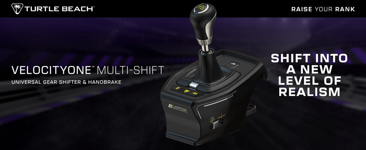 Levier de vitesse et frein a main universel - TURTLE BEACH - TBS-0001-05 - VelocityOne™ Multi-Shift - Noir