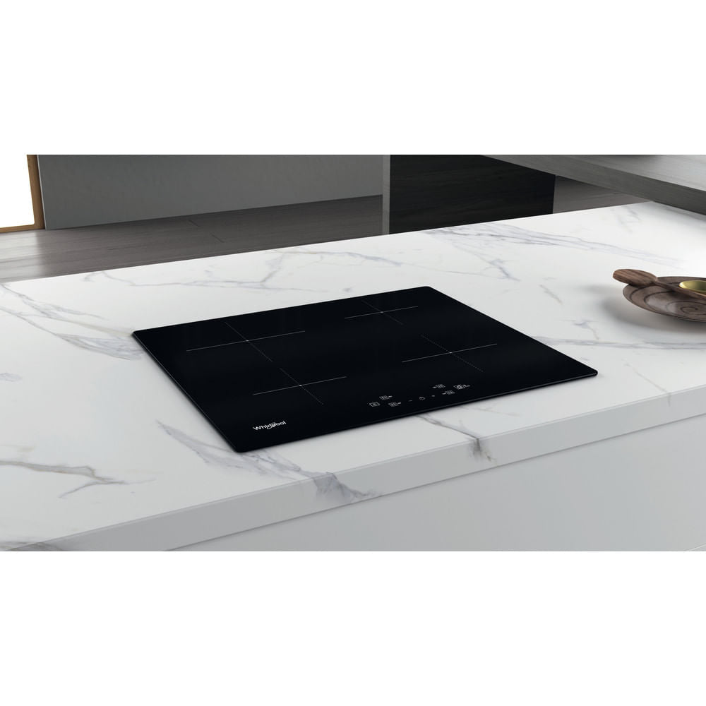 Plaque induction - WHIRLPOOL - WSQ2160NE - 4 foyers/boosters - 7200 W - Largeur 60 cm